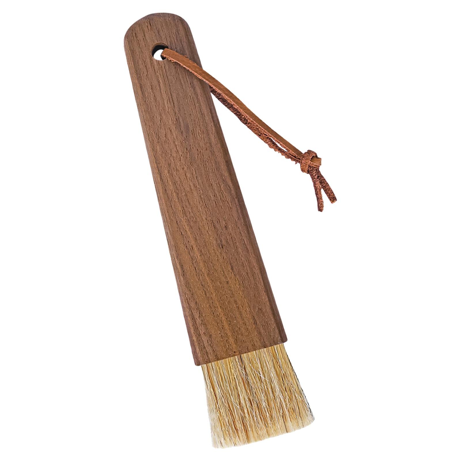 Premium Espresso Cleaning Brush - Soft Bristle Dusting Tool for Coffee Machines, Cafe & Home Use - Ideal for Baristas, Kitchen & Hotel Cleaning (Brown & Yellow) - Perfect for Espresso Machine Maintenance & Daily Coffee Station Cleaning