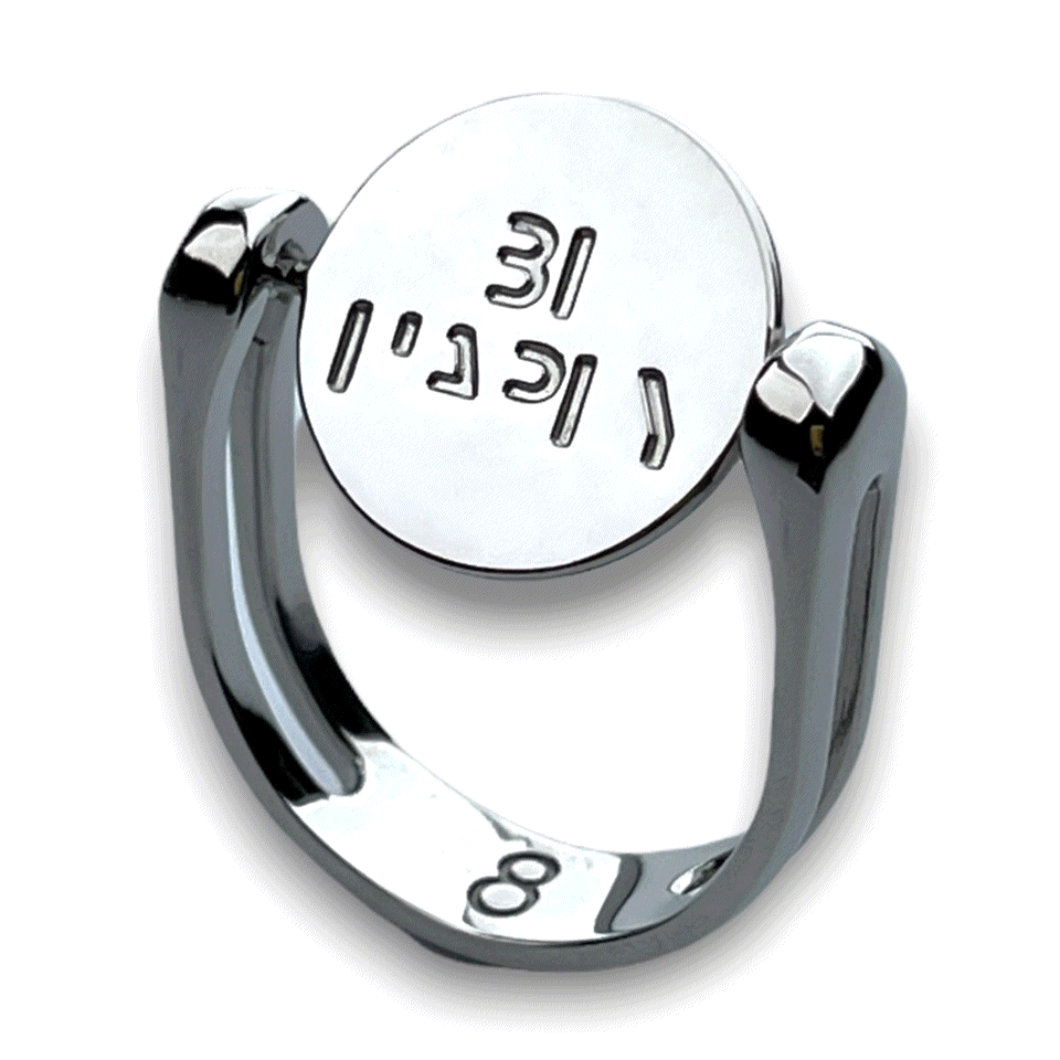 BE HAPPY Fidget Ring for Anxiety Relief - Spinner Stress Relief Ring for Adults & Kids - Perfect for ADHD, Focus, and Relaxation - Office, School, Travel Essential