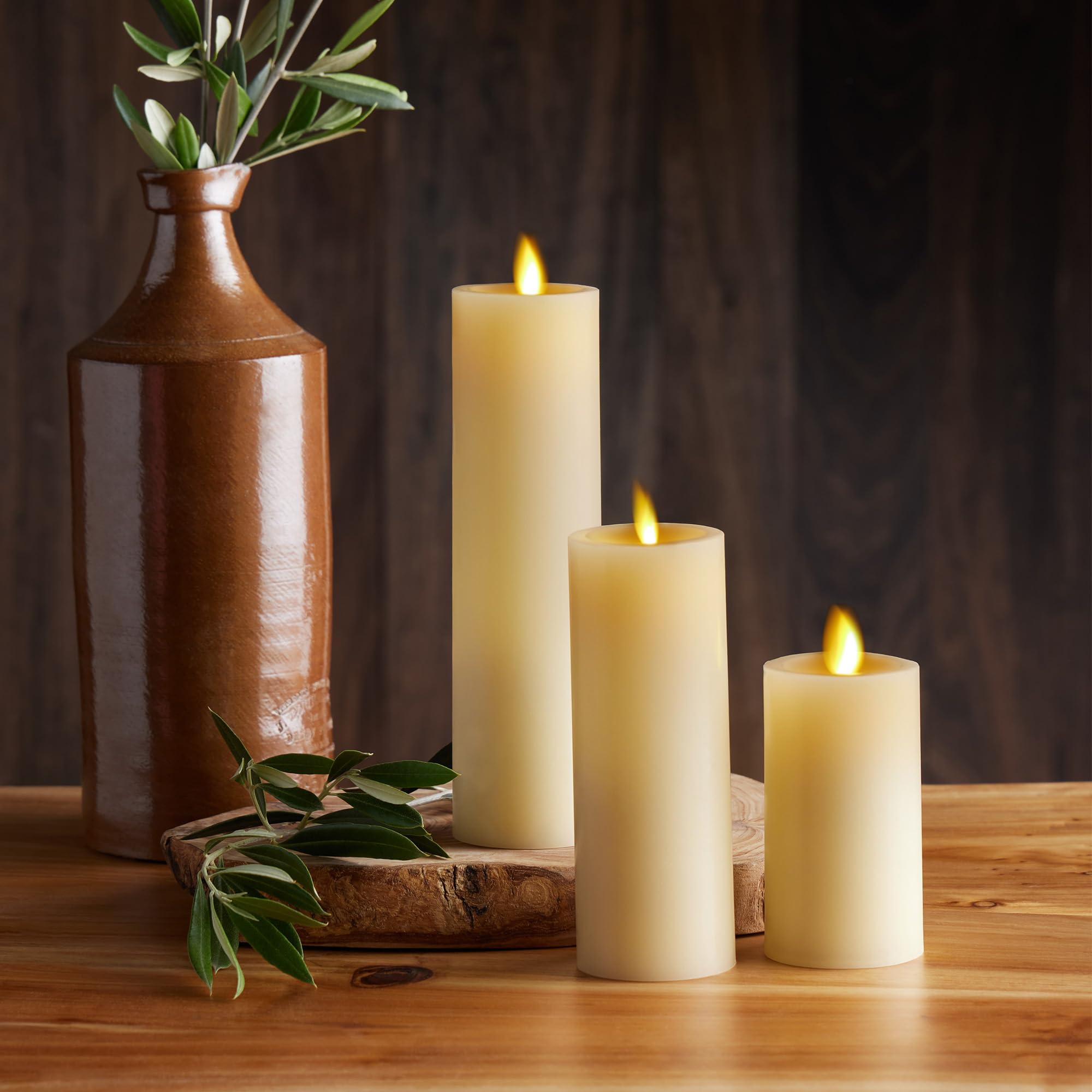 Luminara Classic Slim Flameless LED Candle - Ivory 2