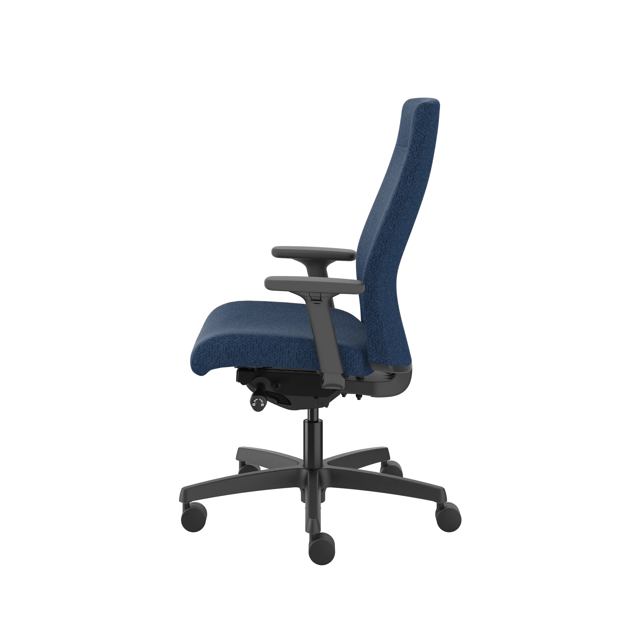 HON Ignition Upholstered Mid Back Office Chair - Ergonomic Mesh Task Chair with Adjustable Lumbar Support for Home & Office Workspace - Perfect for Long Hours of Computer Work and Video Conferencing