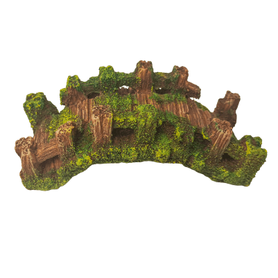 Premium Mossy Bridge Aquarium Ornament - Natural Fish Tank Decoration for Betta, Goldfish & Tropical Fish - Perfect for Underwater Scenery & Aquatic Habitat Enhancement