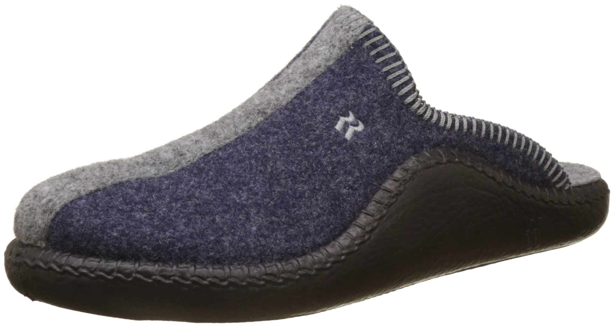 Romika Unisex Adults' Mokasso 62 Open Back Slippers - Comfortable Blue Denim Slide Sandals for Men & Women, UK Size 8 | Perfect for Home, Beach, Poolside & Spa Relaxation