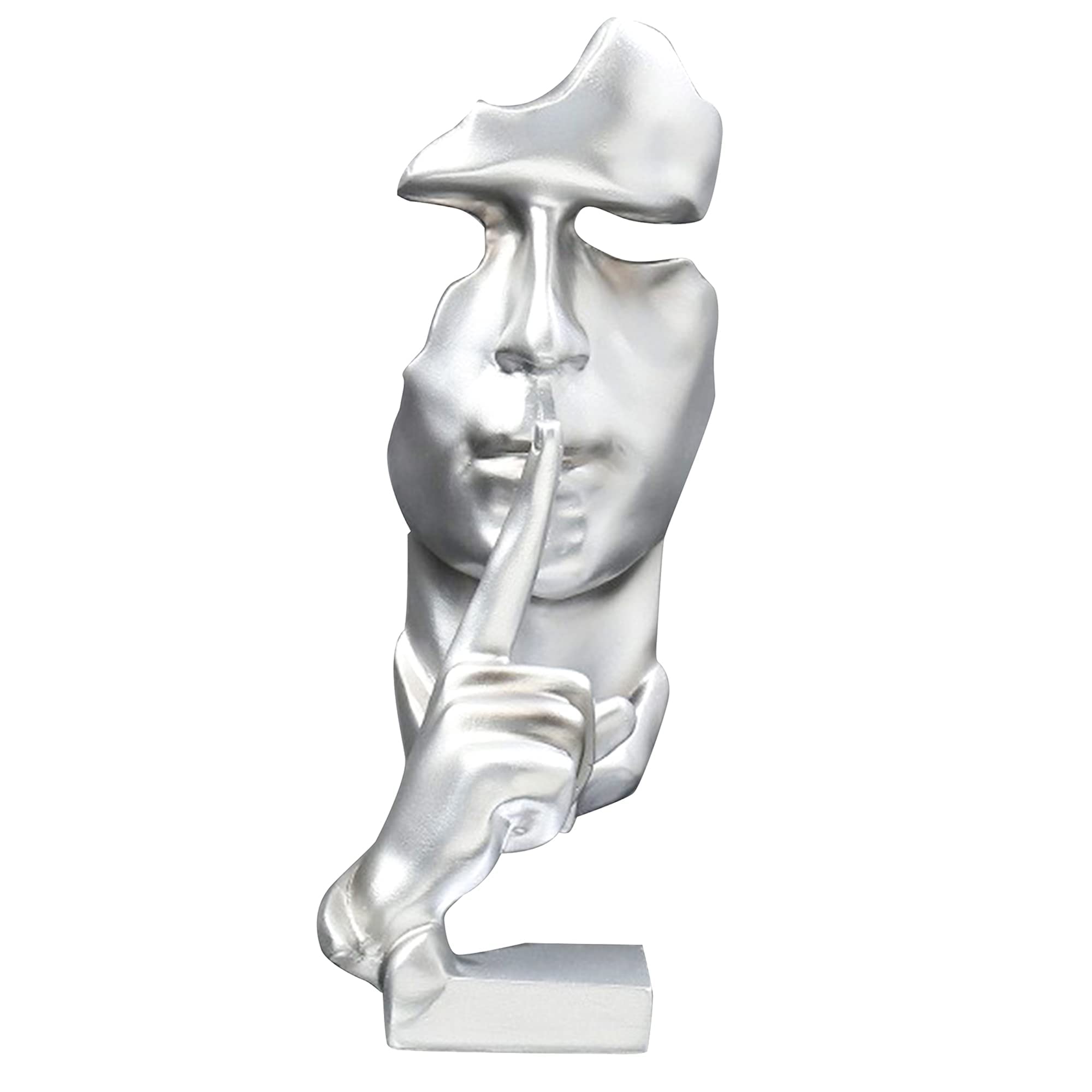 Silent Thinker Statue - 28cm Modern Abstract Sculpture for Home & Office Decor