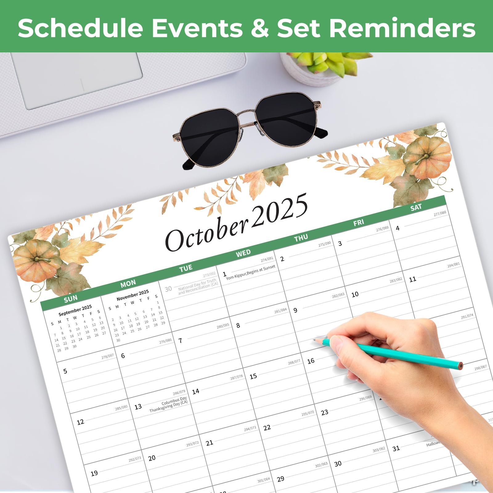 2025-2026 Magnetic Refrigerator Calendar - 18 Month Planner from Jan 2025 to June 2026, 15