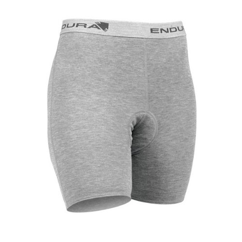 Endura Women's Coolmax Boxers - Breathable & Moisture-Wicking Underwear (Medium, Grey) - Perfect for Workouts, Hiking & Everyday Comfort