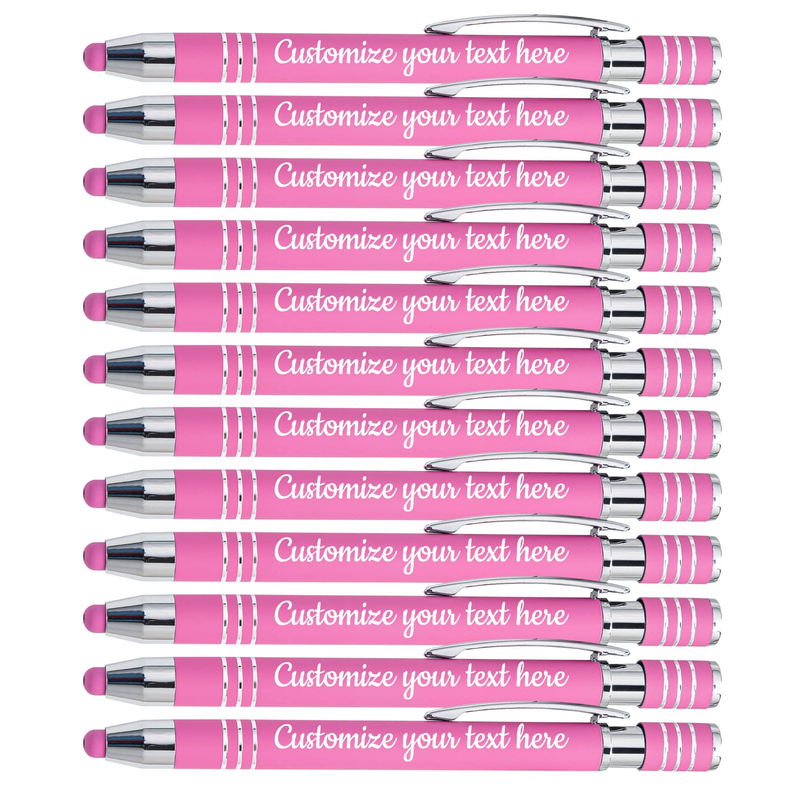 Personalized Custom Pens with Name & Logo Engraving - Premium Ballpoint Pens for Office, Business & Gifts (Wedding, Birthday, Graduation) - Bulk Pack of 216 - Ideal for Corporate Events, Promotions & Special Occasions