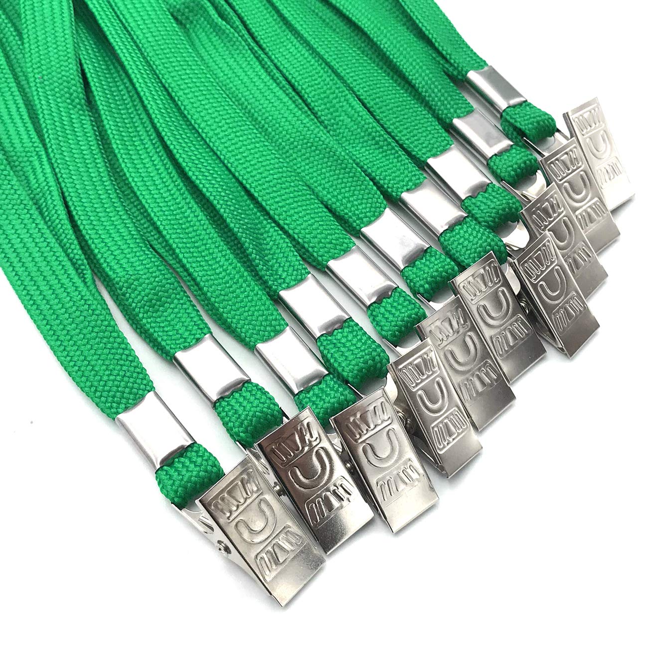 Premium Breakaway Lanyards - 50 Pack Black Safety Neck Straps with Bulldog Clips for ID Badges & Work Security