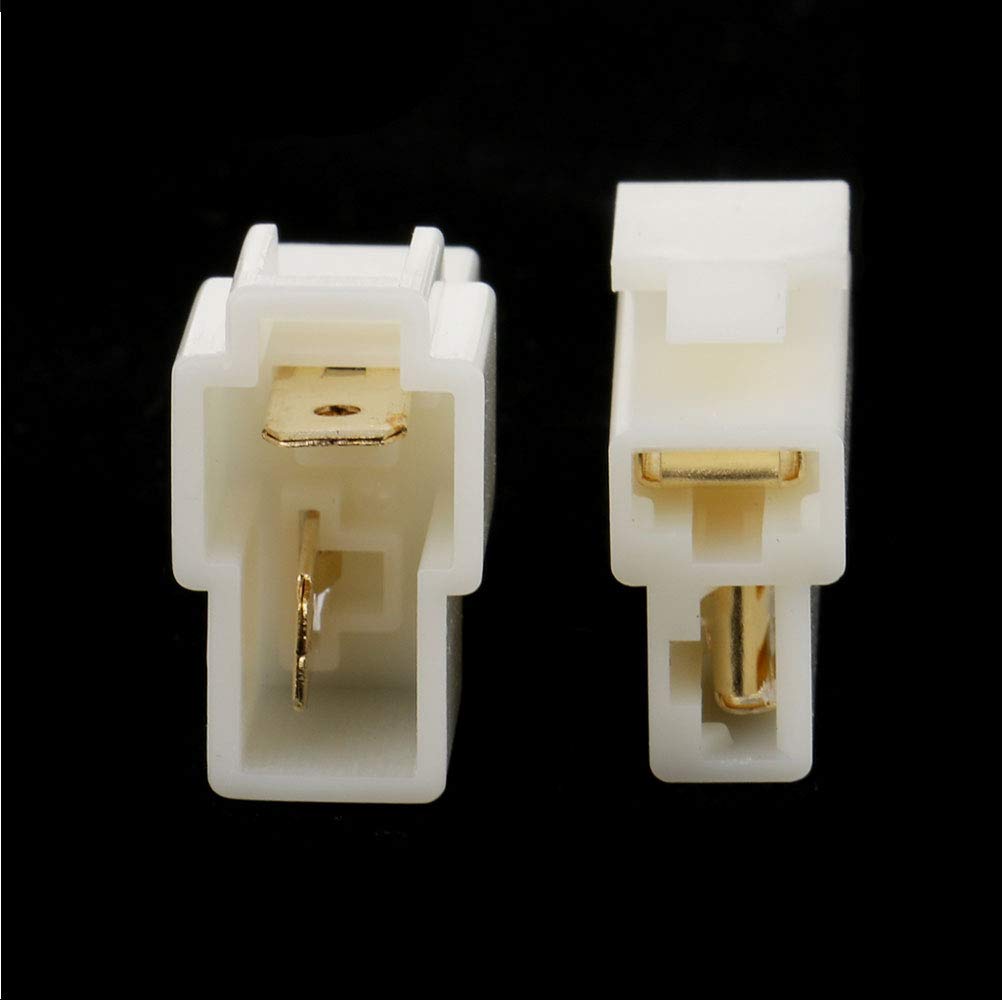 6.3mm 2 Pin Waterproof Auto Wire Connector Kit for Cars & Motorcycles
