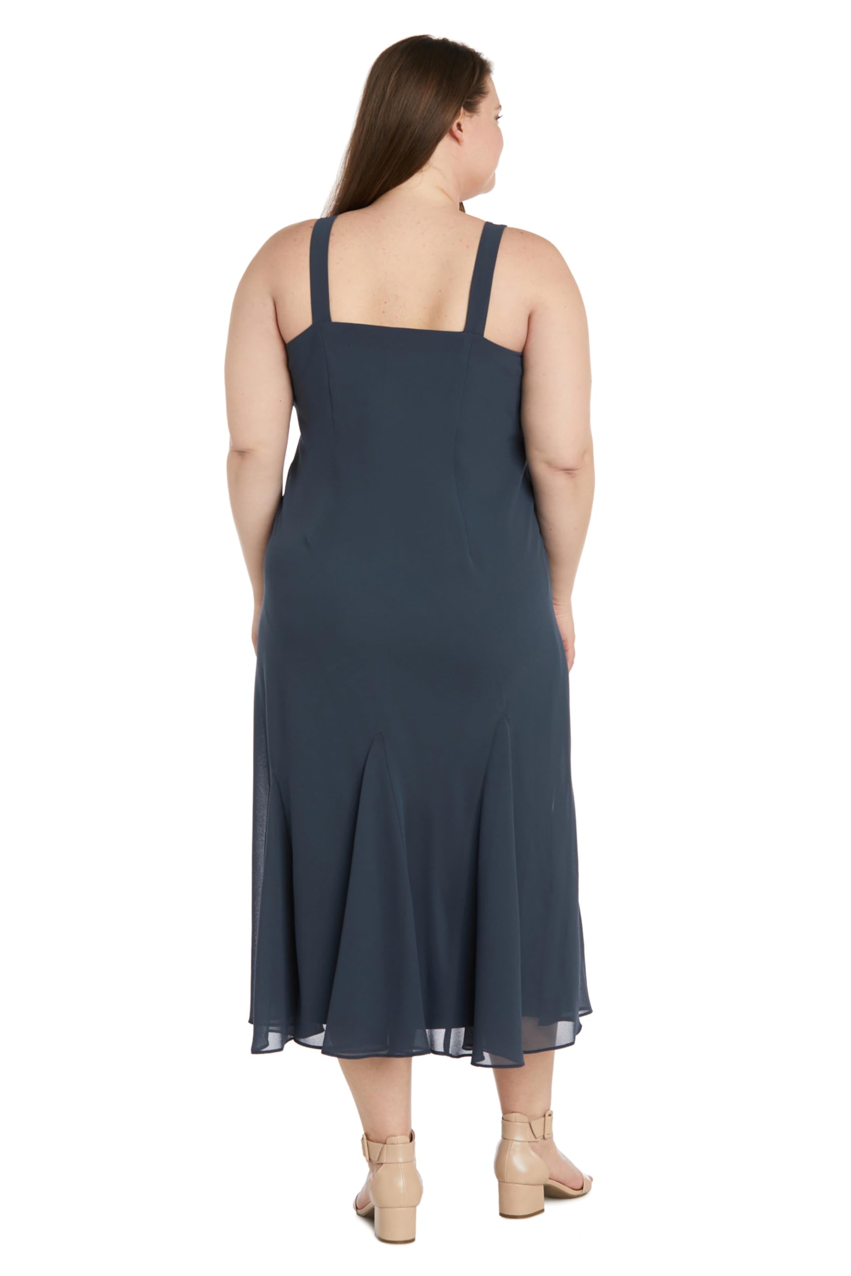 R&M Richards Women's Plus Size Jacket Dress - Elegant Formal Wear for Office, Church & Special Occasions | Stretchy Comfort Fit for Curvy Figures