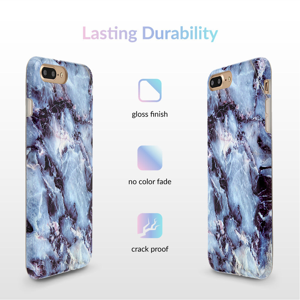 Durable Blue Marble iPhone Case - Shockproof & Slim Design for iPhone [Model] - Perfect for Everyday Protection & Stylish Look at Work, School, or Travel
