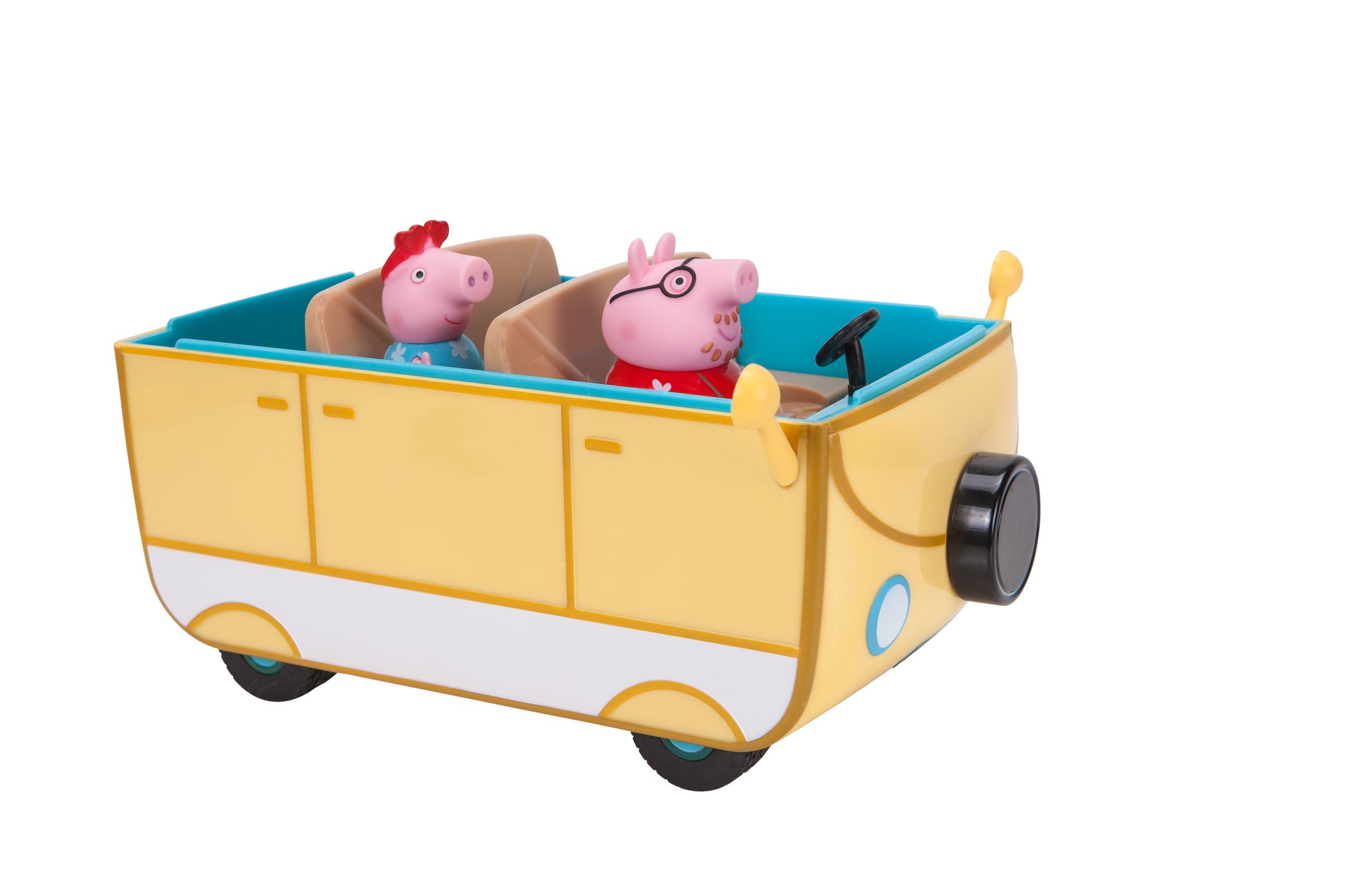 Peppa Pig Family Campervan Camping Playset - 5-Piece Toy Set with Peppa & Daddy Pig Figures, Camper Vehicle, Picnic Table & Grill - Perfect Gift for Toddlers Ages 2+ - Great for Pretend Play, Outdoor Adventures & Birthday Presents
