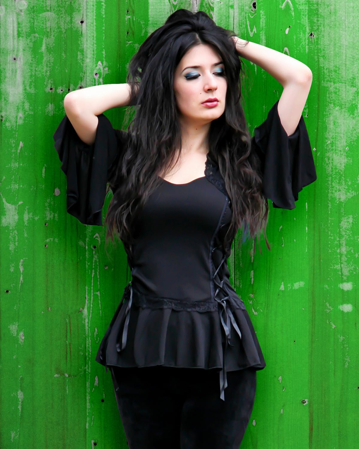 Victorian Gothic Black Lace Bolero Corset Top for Women - Steampunk Cosplay, Renaissance Festival, Gothic Lolita Fashion - Perfect for Halloween, Costume Parties & Dark Romance Outfits