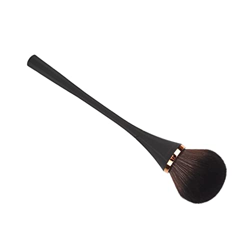Demeras Loose Powder Blush - Professional Synthetic Fiber Makeup Brush with Ergonomic Handle for Flawless Cheek Application | Perfect for Home, Travel & Professional Makeup Artists (Black)