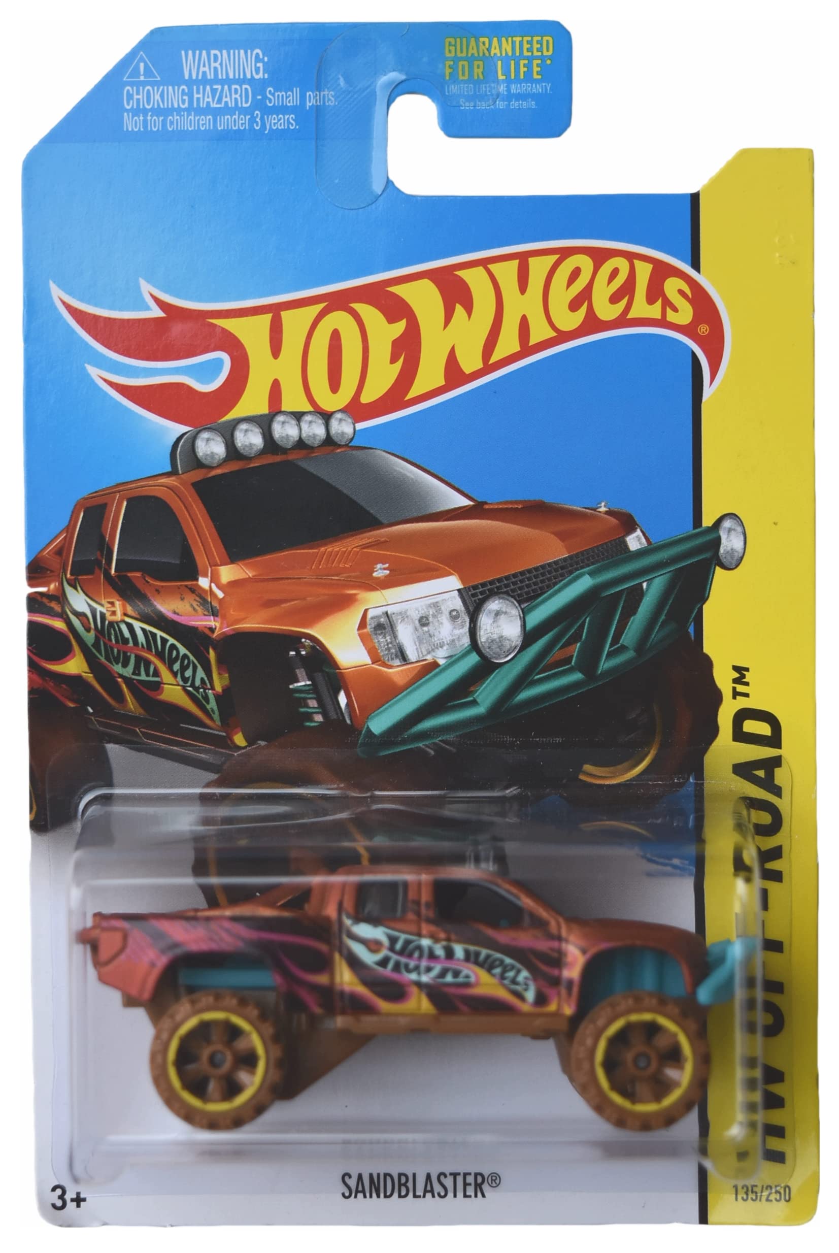 Hot Wheels Sandblaster Off-Road Die-Cast Car 1:64 Scale - Brown Collector's Edition 135/250 | Perfect for Kids Play, Collectors Display & Racing Enthusiasts