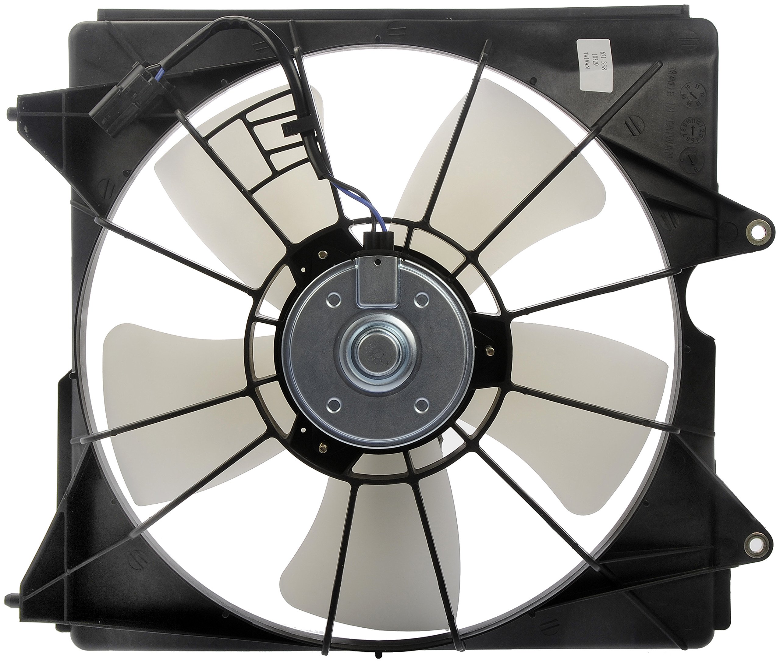 Dorman 621-358 Driver Side Engine Cooling Fan Assembly - Compatible with Honda Accord, Civic, CR-V | Replacement Cooling Fan for Improved Engine Performance | Perfect for DIY Repairs & Maintenance