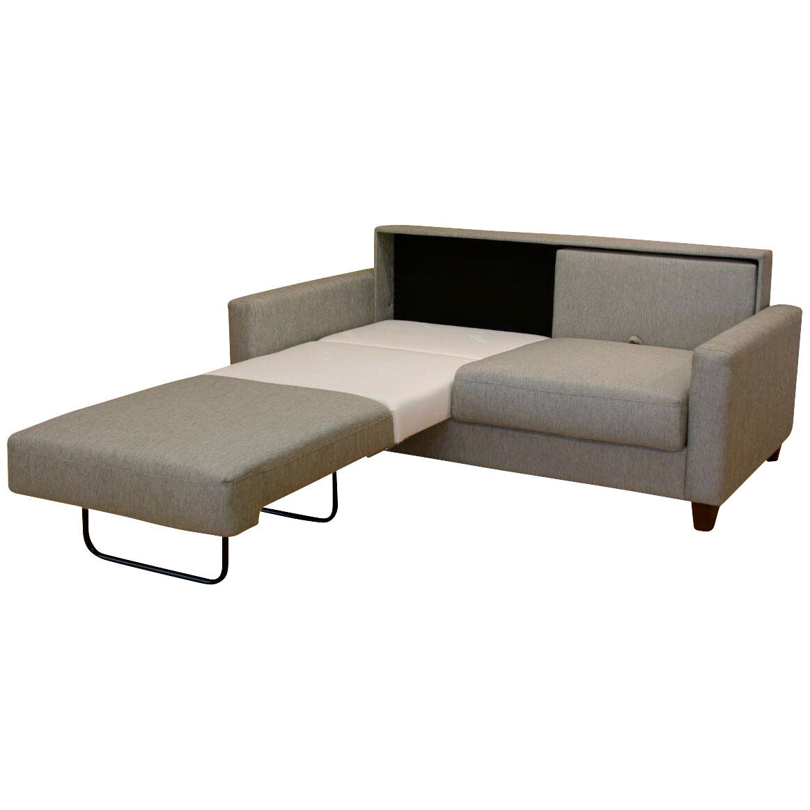 Nico Sleeper Loveseat - Convertible Sofa Bed with Storage | Comfortable Small Space Furniture for Living Room, Guest Room & Studio Apartments