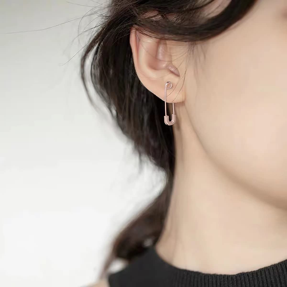 Reffeer Solid 925 Sterling Silver Hoop Earrings - Cute Paper Clip Cartilage Earrings for Women | Perfect for Everyday Wear, Parties & Gifts
