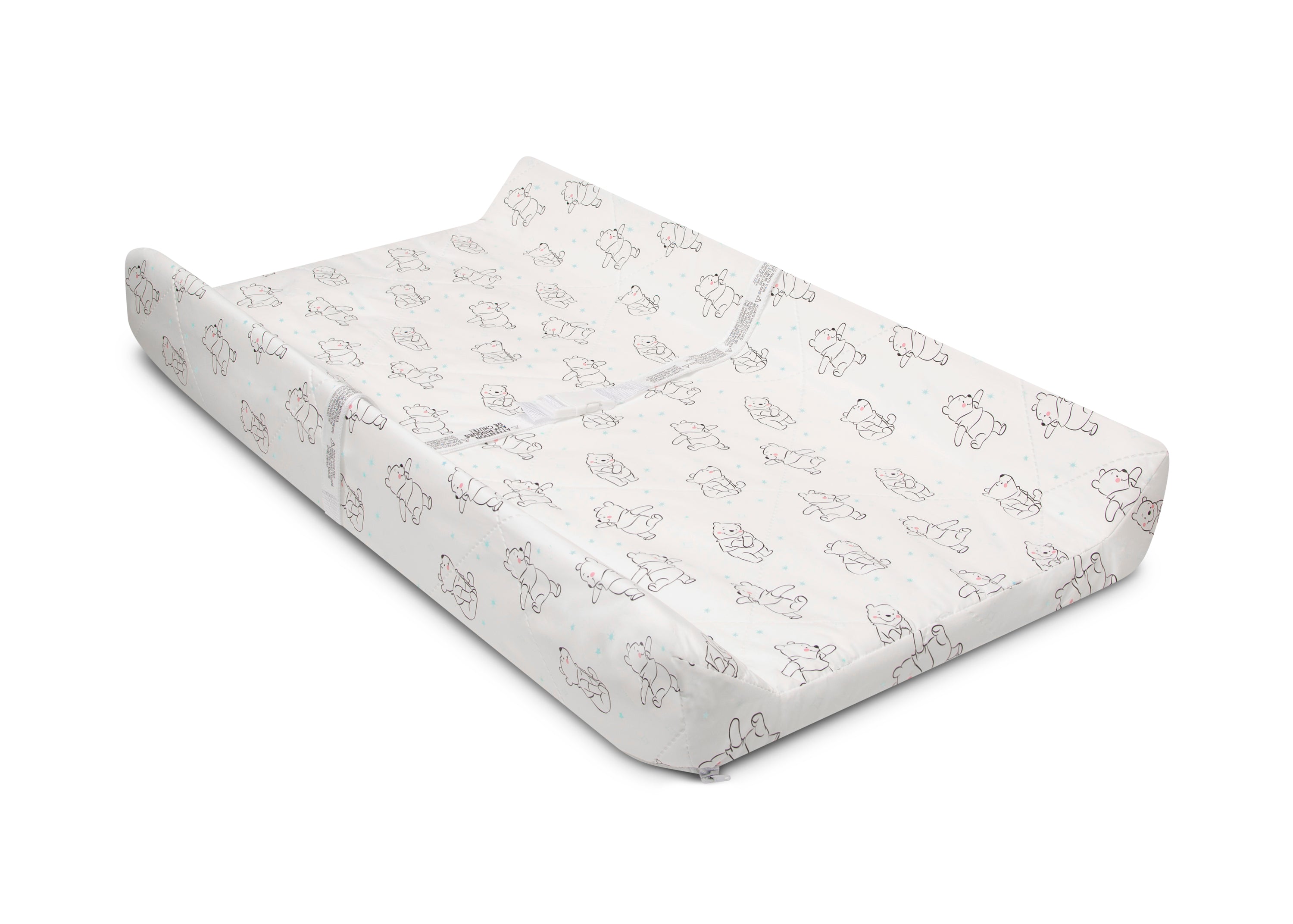 Disney Winnie the Pooh Baby Changing Pad with Soft Plush Cover - Waterproof & Portable for Nursery, Travel & Diaper Changing