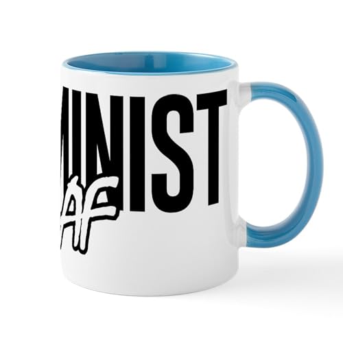 White/Blue Inside - Feminist AF Mug