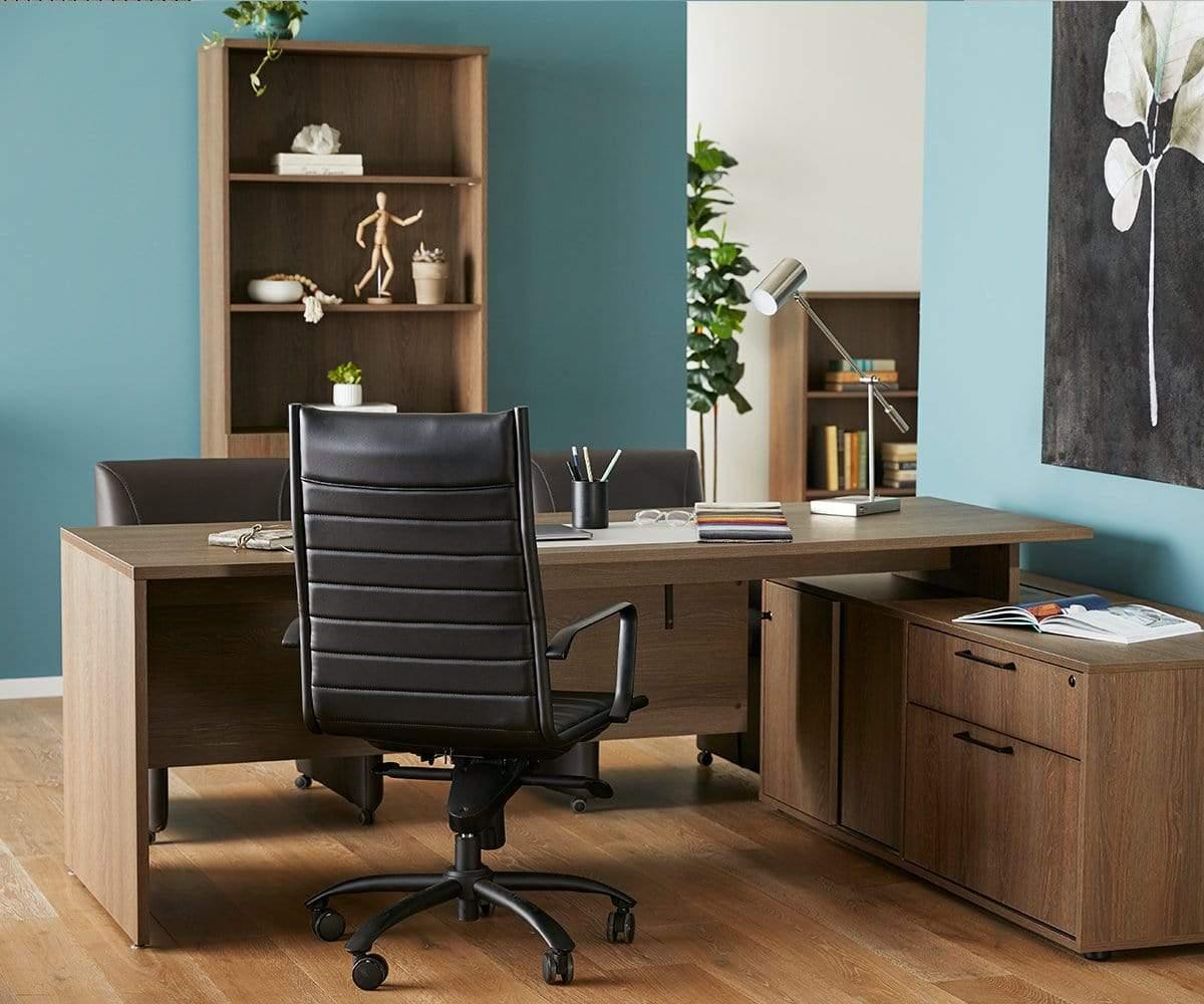 Laatu Ergonomic High Back Office Chair with Lumbar Support - Adjustable Swivel Executive Desk Chair for Home & Office Workspaces - Perfect for Long Hours of Sitting, Gaming, and Remote Work