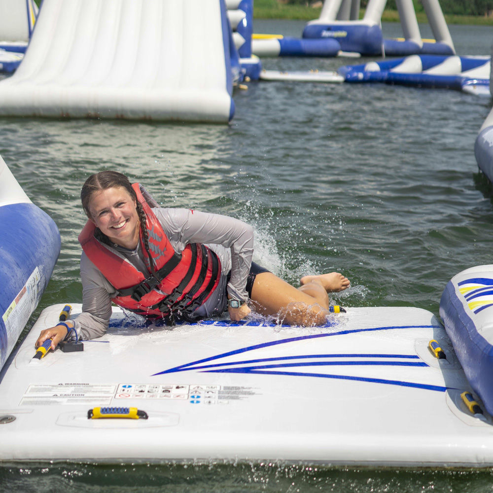 Aquaglide Swimstep 5'x5' Commercial Grade Floating Water Platform - Perfect for Swimming, Diving & Water Recreation in Pools, Lakes & Beaches
