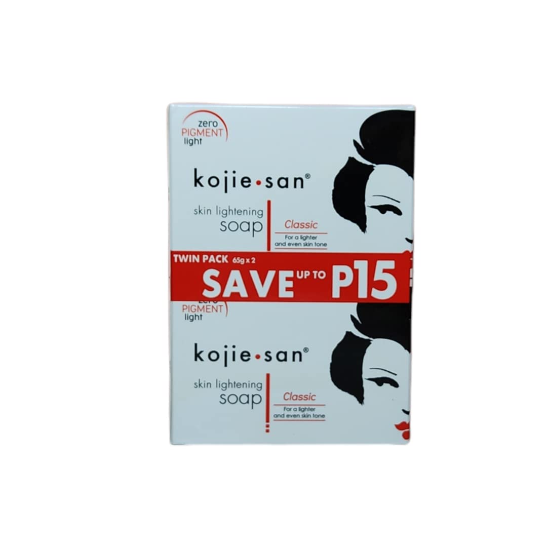 KOJIE SAN Skin Lightening & Face Whitening Soap (Pack of 2) - Brightens Skin Tone, Reduces Dark Spots | Perfect for Daily Skincare Routine & Glowing Complexion