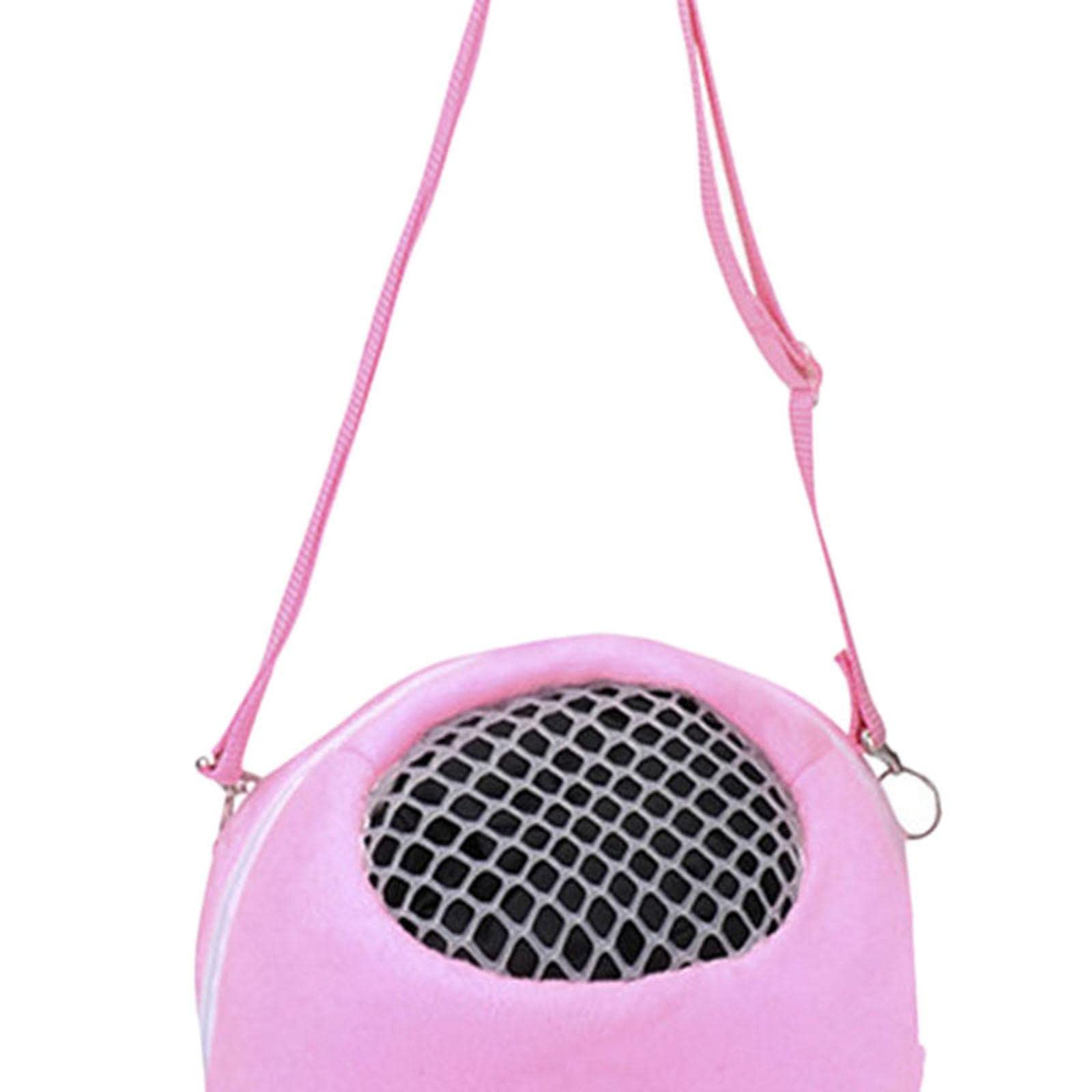 THE STYLE SUTRA Small Pet Carrier Bag - Pink 17x14cm Travel Cage for Hamsters, Guinea Pigs & Small Animals | Portable & Warm Pouch | Perfect for Vet Visits, Travel & Outdoor Adventures