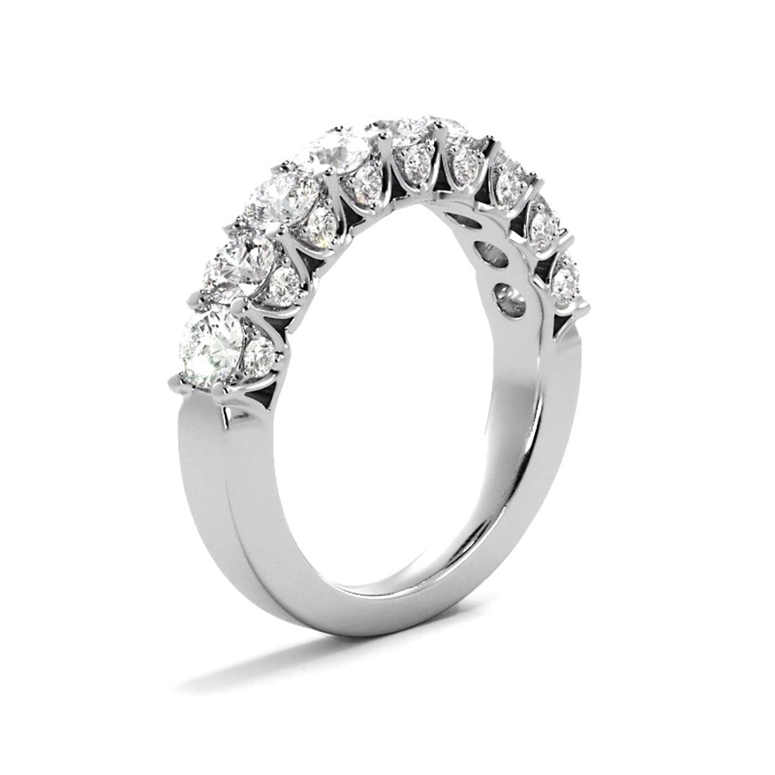 1.71 Carat Round Diamond Wedding Band Ring for Women - Elegant Bridal Jewelry for Engagement, Anniversary & Special Occasions