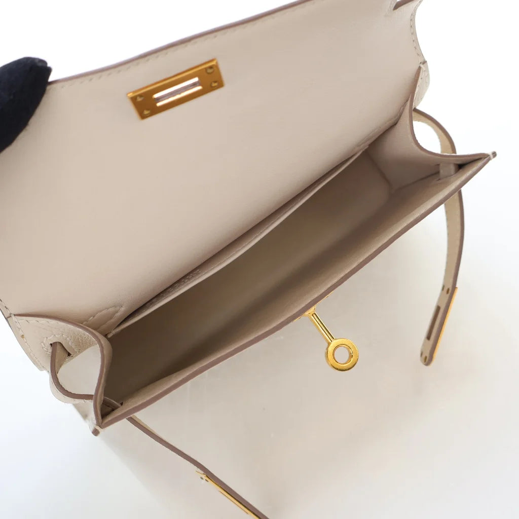 Luxury French Epsom Mini Kelly Bag - Authentic Leather Handbag for Women | Perfect for Evening Parties, Weddings & Special Occasions