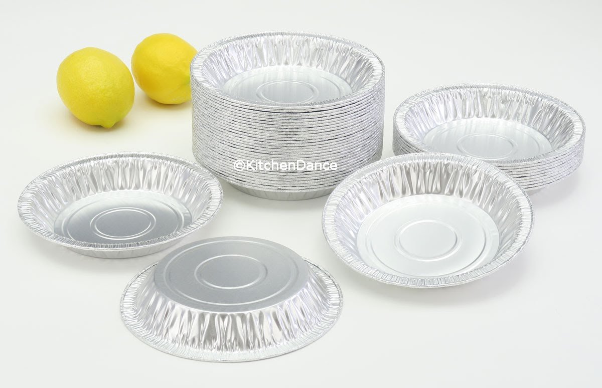 KitchenDance 6-Inch Disposable Aluminum Pie Pans - 250 Count Round Foil Baking Pans for Pies, Quiches, Tarts - Perfect for Baking, Storing & Meal Prep - Ideal for Thanksgiving, Christmas & Party Desserts