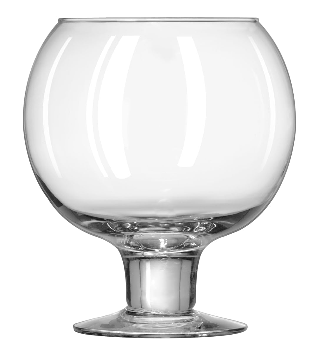 Libbey 3408 51oz Super Globe Glass - Premium Cocktail Glass for Whiskey, Scotch & Craft Cocktails - Perfect for Home Bars, Parties & Mixology Enthusiasts