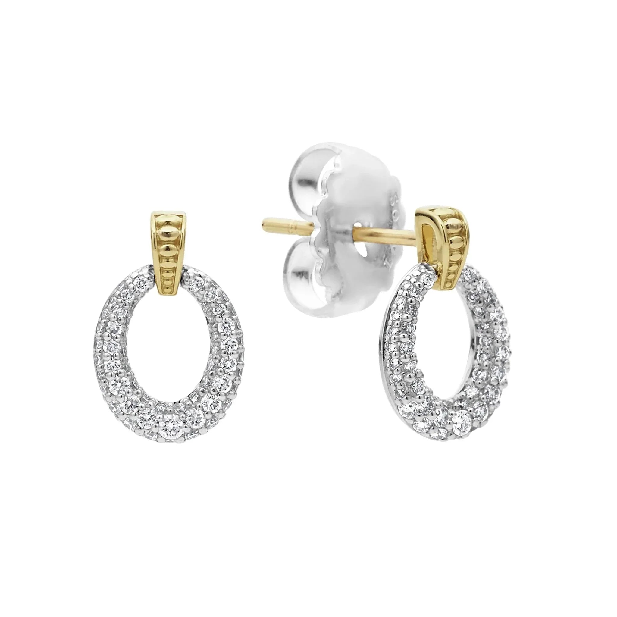 Exquisite Oval Drop Diamond Earrings for Women - 14K Gold Dangle Earrings - Elegant Wedding & Party Jewelry Gift