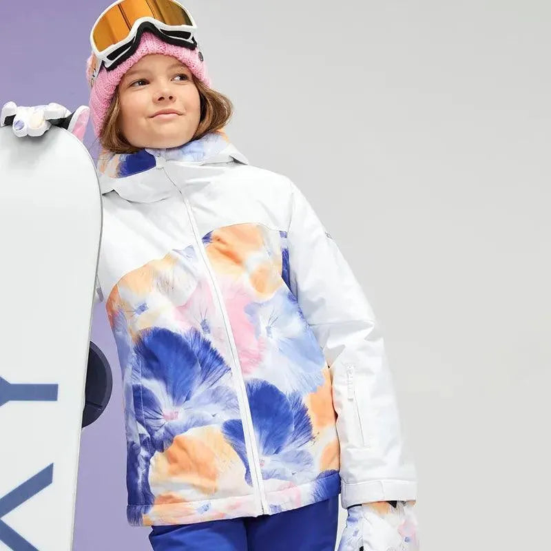 ROXY Girls' Greywood Snow Jacket - Waterproof Winter Coat for Kids - Perfect for Skiing, Snowboarding & Outdoor Adventures