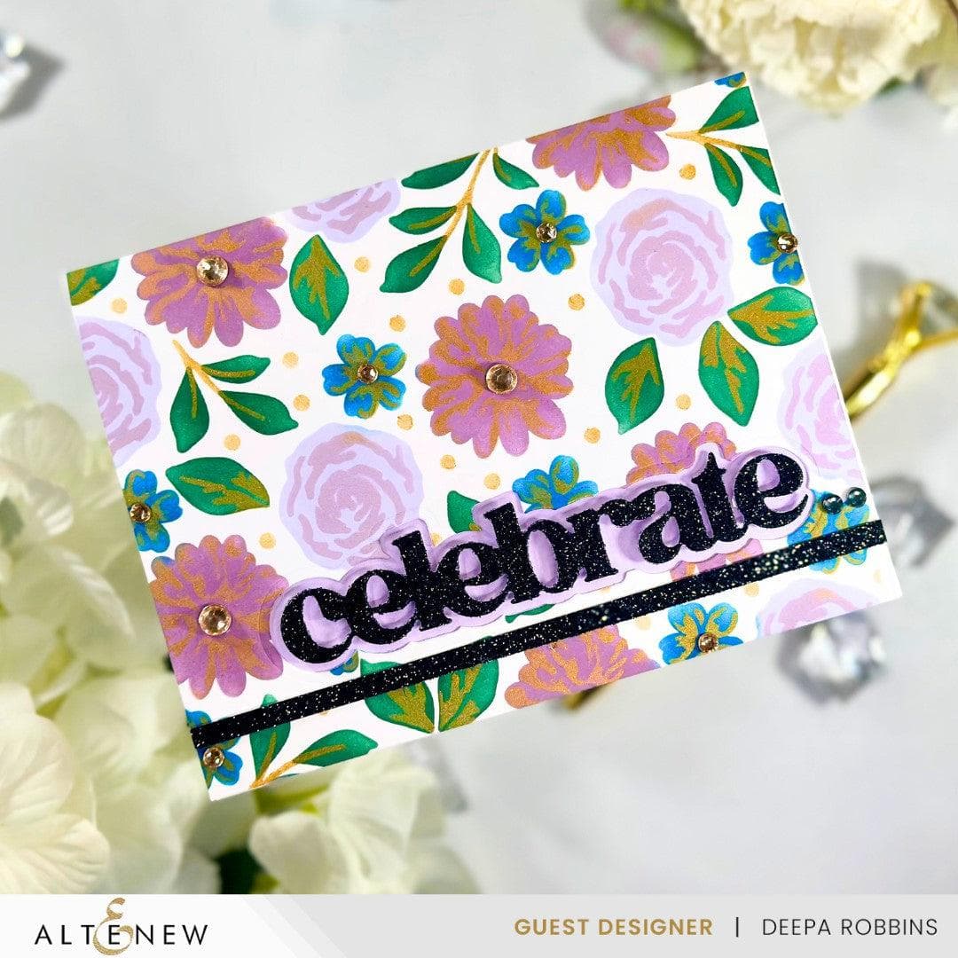 Floral Radiance Layering Stencil Set (4 in 1) - DIY Scrapbooking, Card Making & Home Decor Templates for Creative Projects