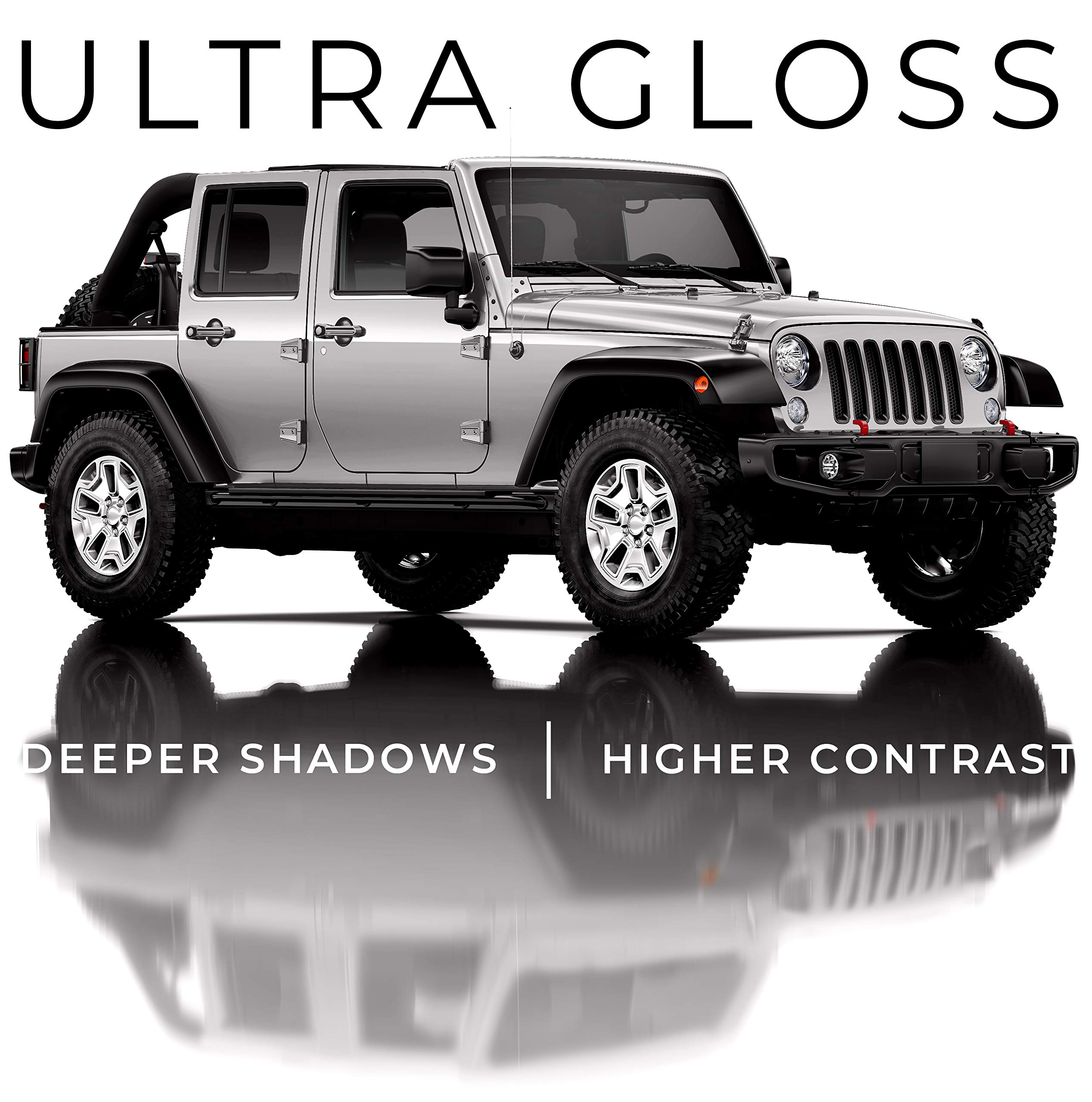VViViD+ Ultra Gloss Light Chalk Grey Vinyl Wrap (15ft x 5ft) - Premium Car, Boat & Furniture Decoration for DIY Projects