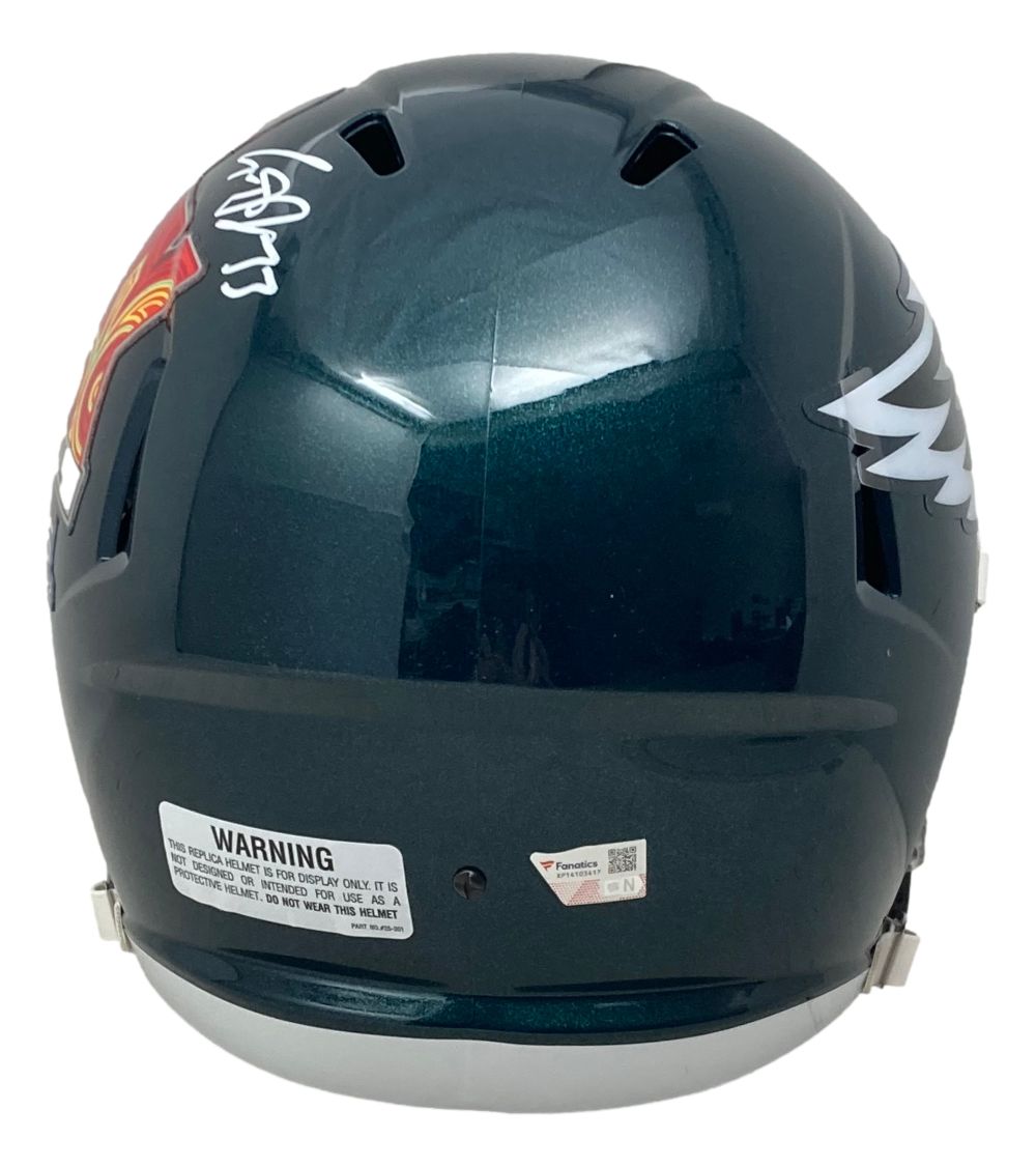 Cooper DeJean Autographed Philadelphia Eagles Super Bowl LIX Replica Speed Helmet - Limited Edition Collectible for Football Fans & Memorabilia Enthusiasts - Perfect for Display, Gifting, and Game Day Decor