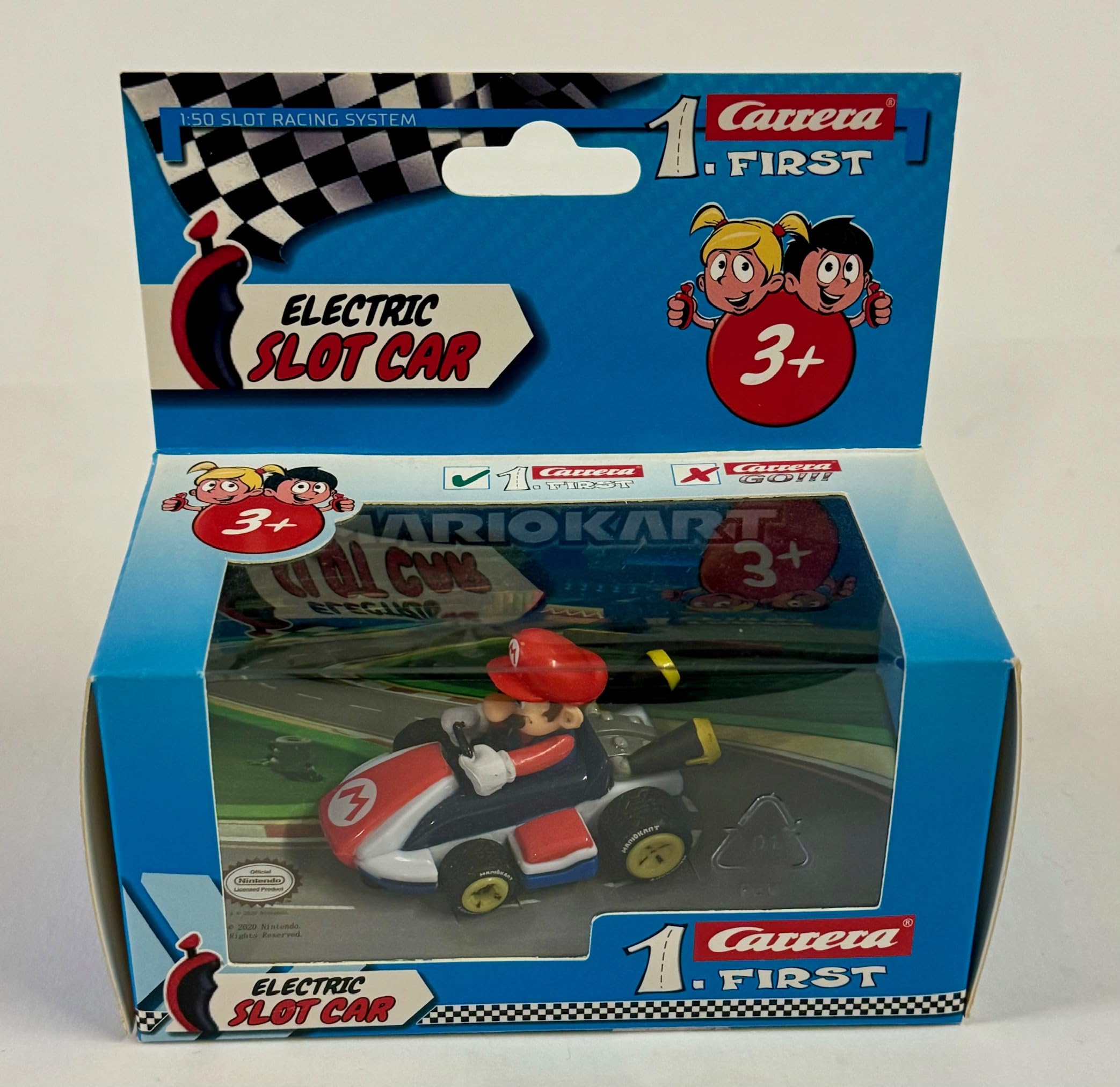 Greenhills Carrera First Mario Kart Mario 20065002 1:50 Scale Die-Cast Model Car - New in Box (BNIB) - Perfect for Collectors and Mario Kart Fans - Great Gift for Kids and Gaming Enthusiasts