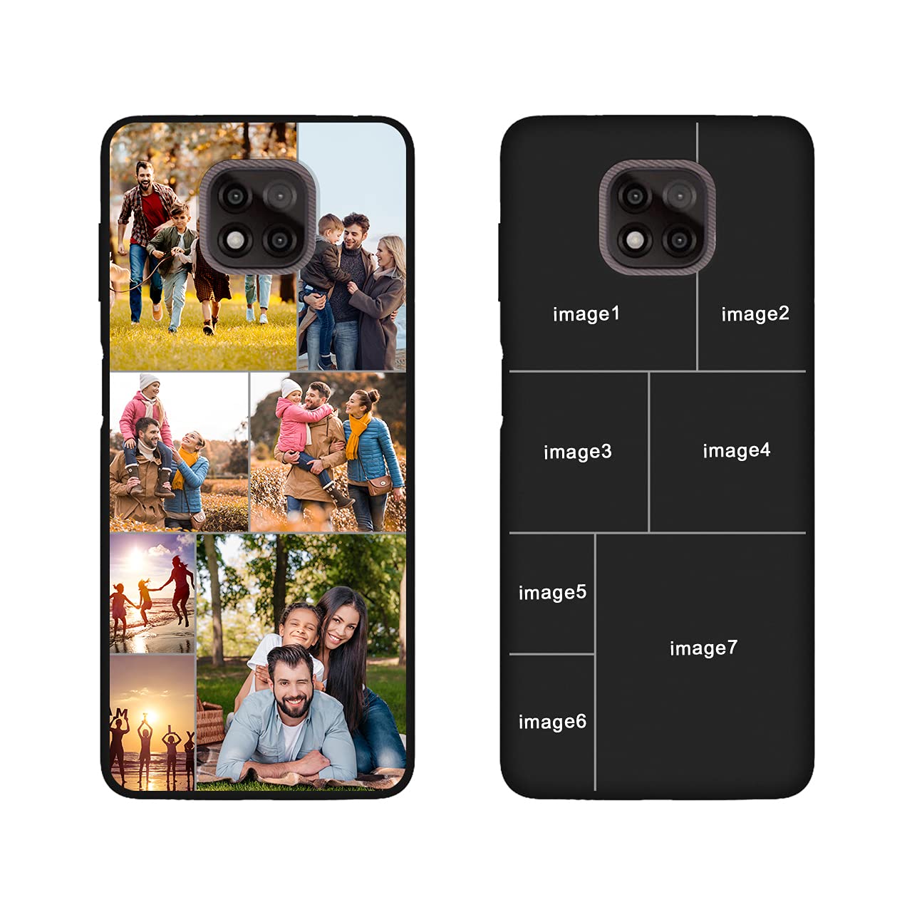 Custom Personalized Photo Phone Case for Moto G Power 2021 - Multi-Picture Collage Design, Protective Black Case for Birthday, Christmas, Valentine's Day Gifts - Perfect for Friends, Her & Him - Ideal for Daily Use, Travel, and Special Occasions