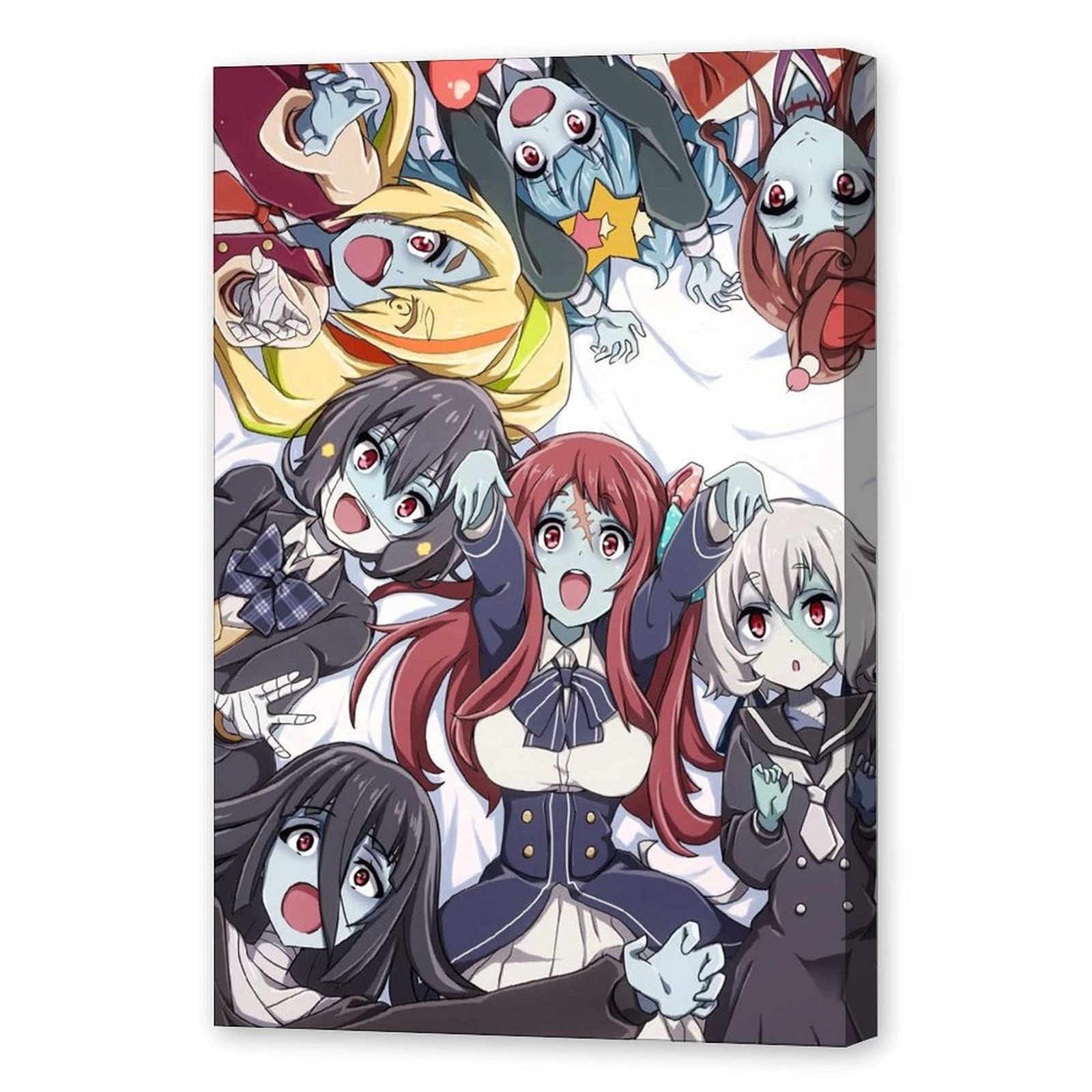 Anime Zombie Land Saga Minamoto Junko Konno & Ai Wall Art Poster - Premium 24x36 Inch (60x90cm) Print - Perfect Gift for Anime Fans, Kids & Friends - Modern Bedroom Decor for Gamers & Otaku Culture Enthusiasts - Great for Anime Themed Rooms, Gaming Setups & Pop Culture Collections