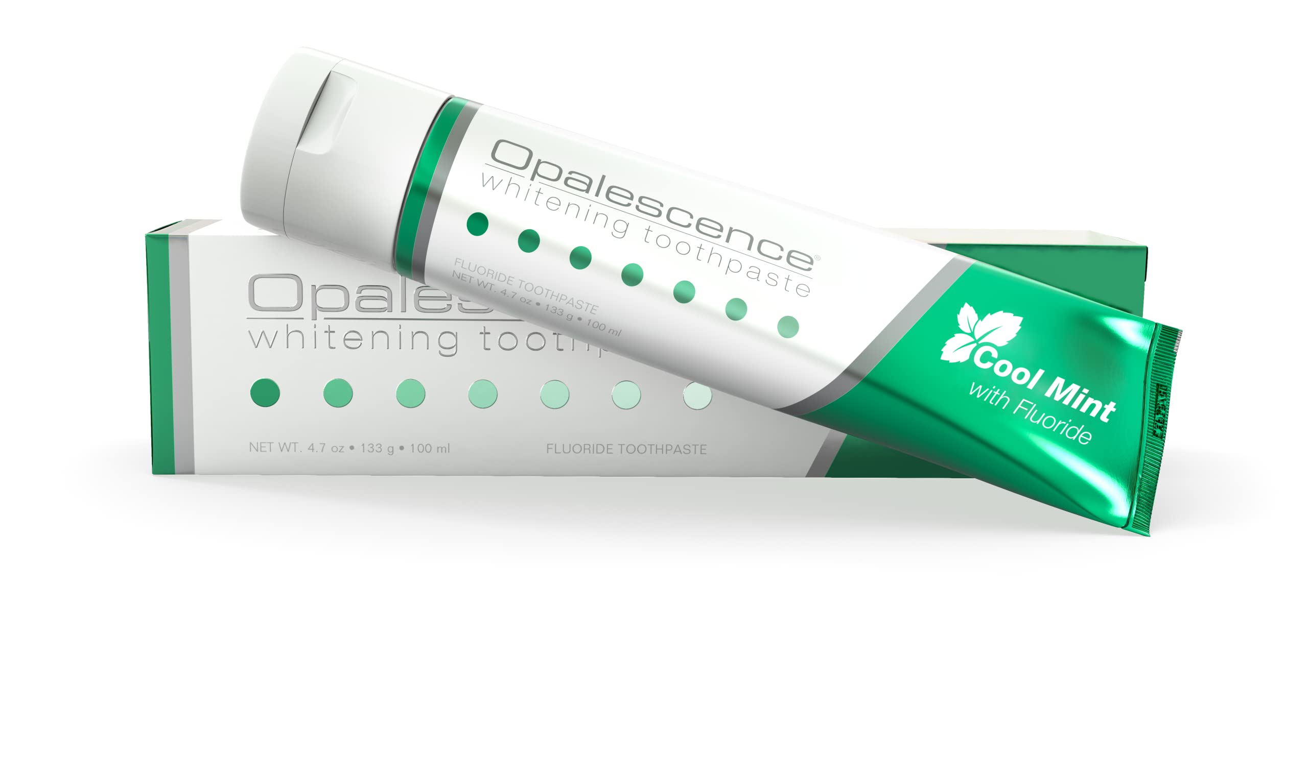 Opalescence 12 x Teeth Whitening Toothpaste - Fresh Mint Flavor, 133g (12x 133g Tubes) for Brighter Smile & Stain Removal - Perfect for Home & Travel Use