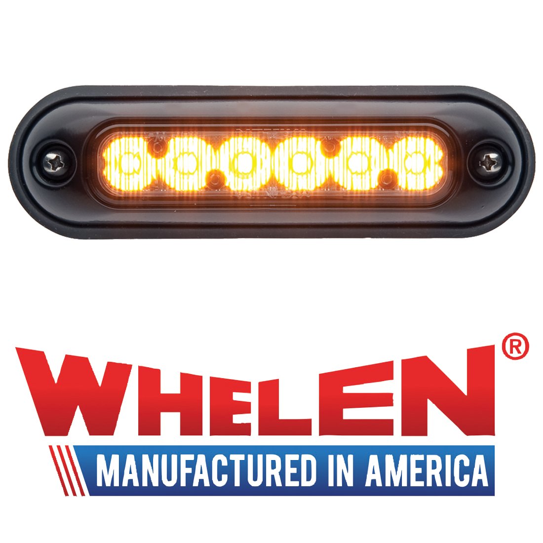 Whelen ION Series Super-LED Amber Light Bar - High-Intensity Emergency Vehicle Lighting for Trucks, Police Cars & Construction Vehicles
