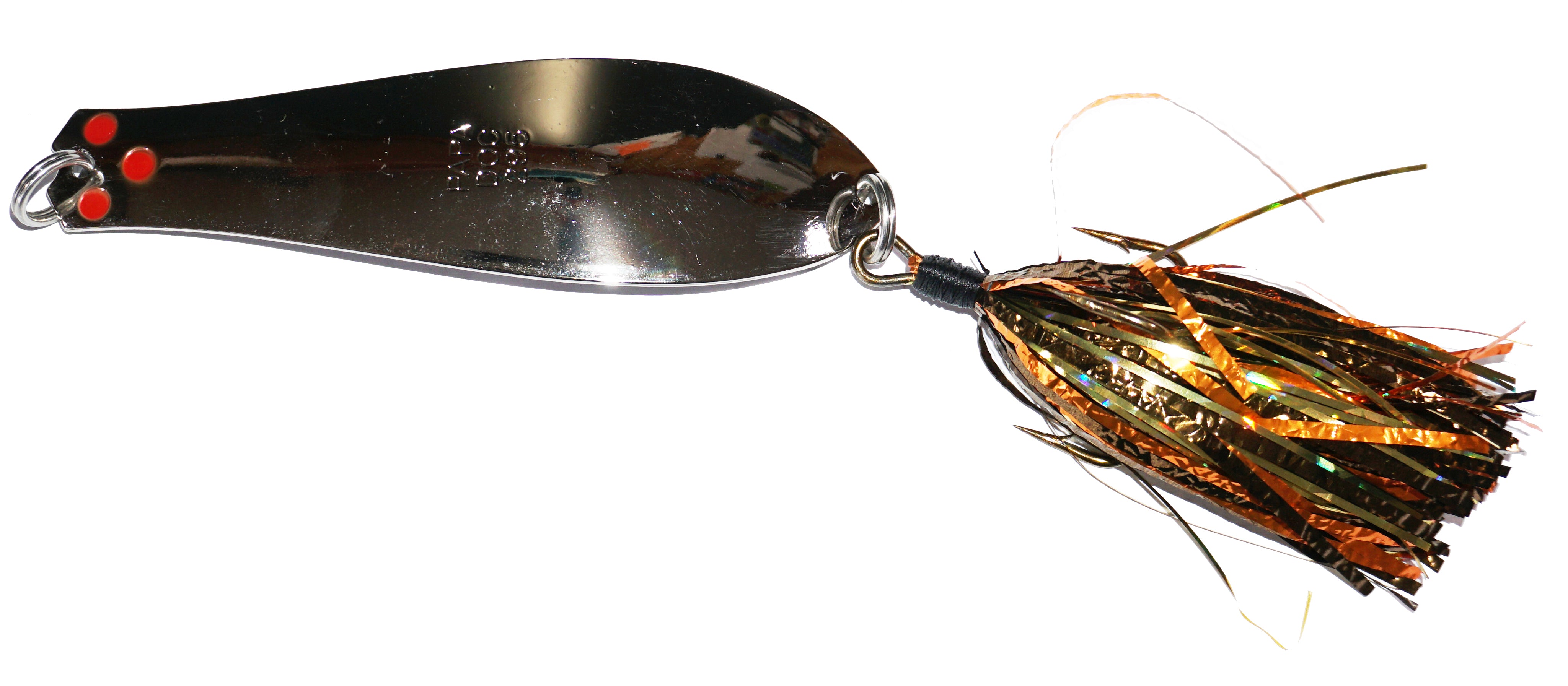 Doctor Spoon Papa Doc Fishing Lure with Tinsel Tail - Premium Bass Fishing Spoons for Freshwater & Saltwater Anglers