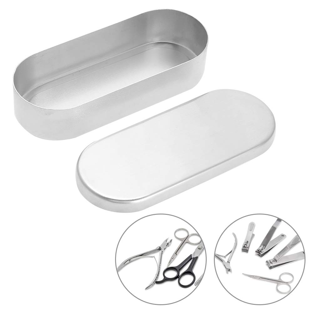 Professional Nail Art Tool Sterilizer Tray - 13X5cm UV Sterilization Box & Disinfection Container for Salon Manicure Tools | Perfect for Nail Salons, Home Use & Professional Nail Technicians