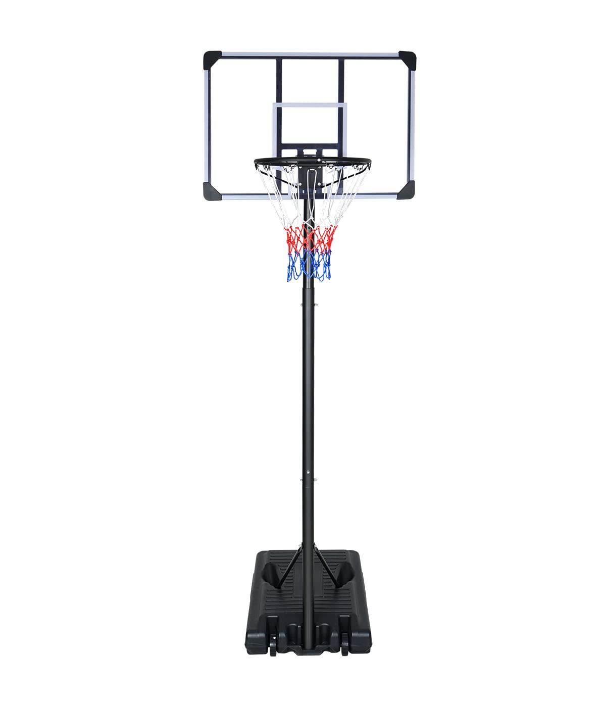 Adjustable Height Junior Portable Basketball Hoop - Kids Indoor/Outdoor Basketball Stand with Stable Base - Perfect for Backyard, Driveway & Playground Fun