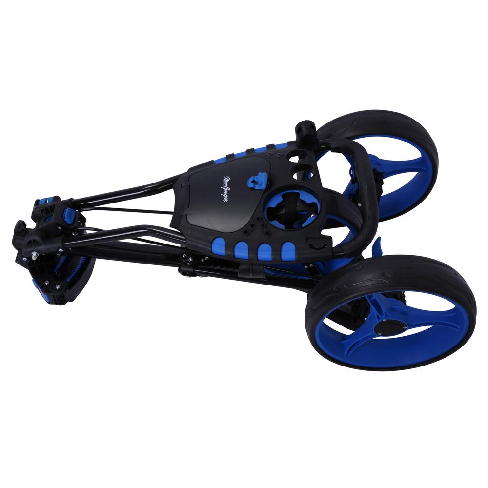 MacGregor Golf VIP 3 Wheel Push Cart - Lightweight Golf Trolley with Easy Fold Design | Perfect for Walking Golfers on Courses & Practice Rounds