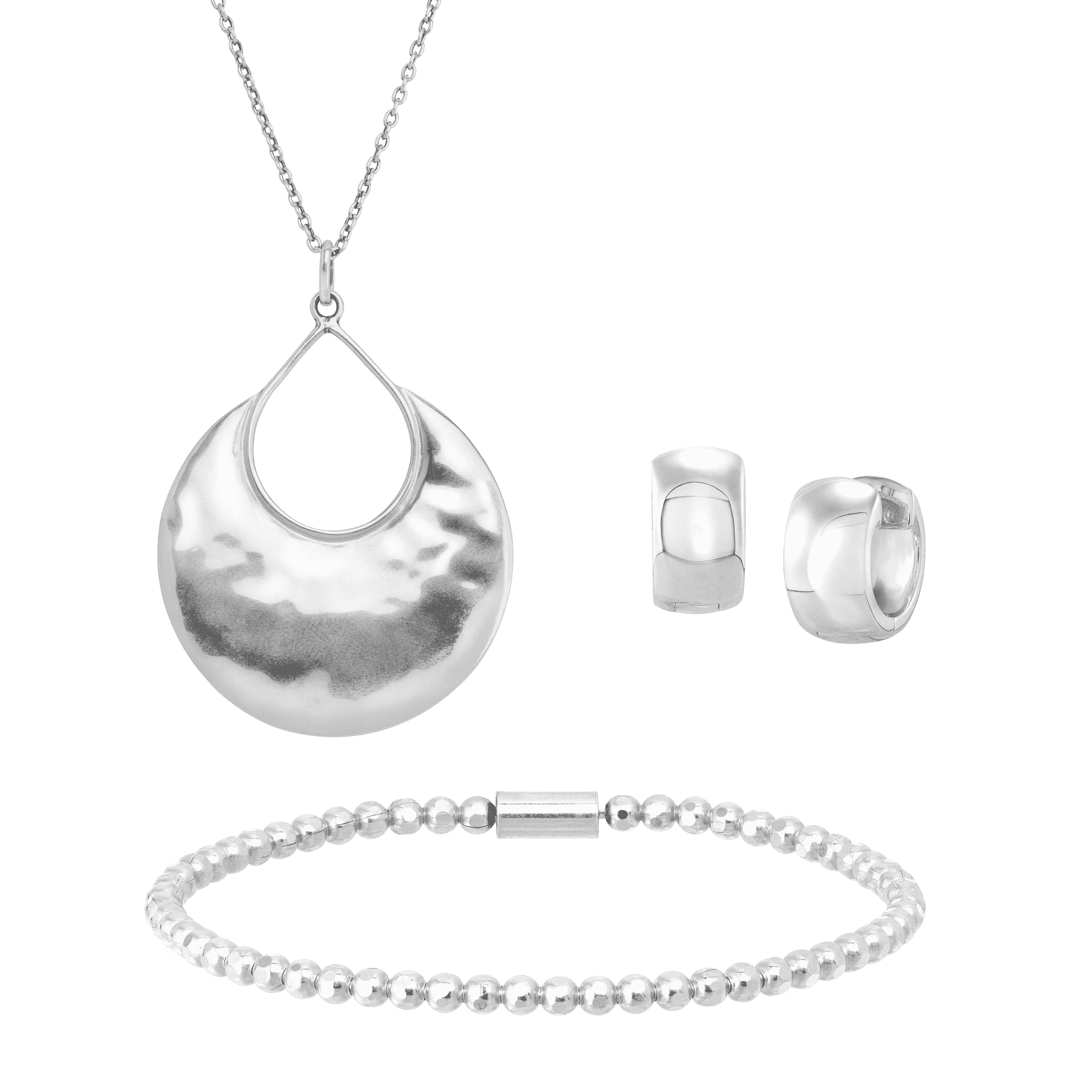 Silpada Mirror Mirror Sterling Silver Jewelry Set - Elegant Necklace, Bracelet & Earrings for Women | Perfect for Parties, Weddings & Special Occasions