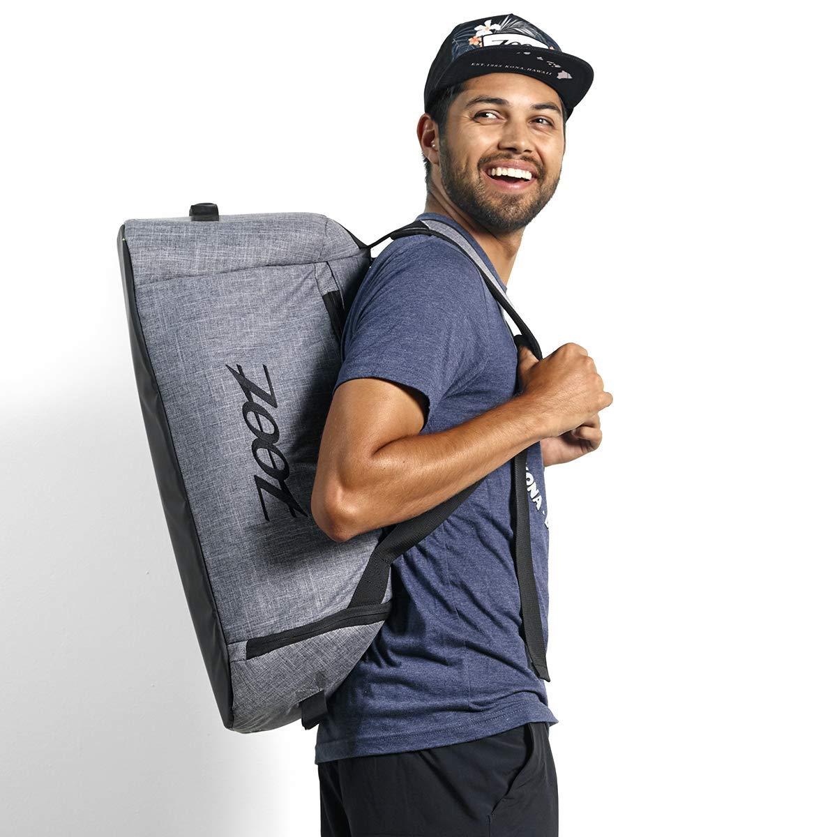 Zoot Ultra Tri Duffel - Triathlon Transition Bag & Backpack with Wet Storage for Men & Women | Perfect for Travel, Gym, Race Day & Outdoor Sports | Durable Grey Athletic Gear