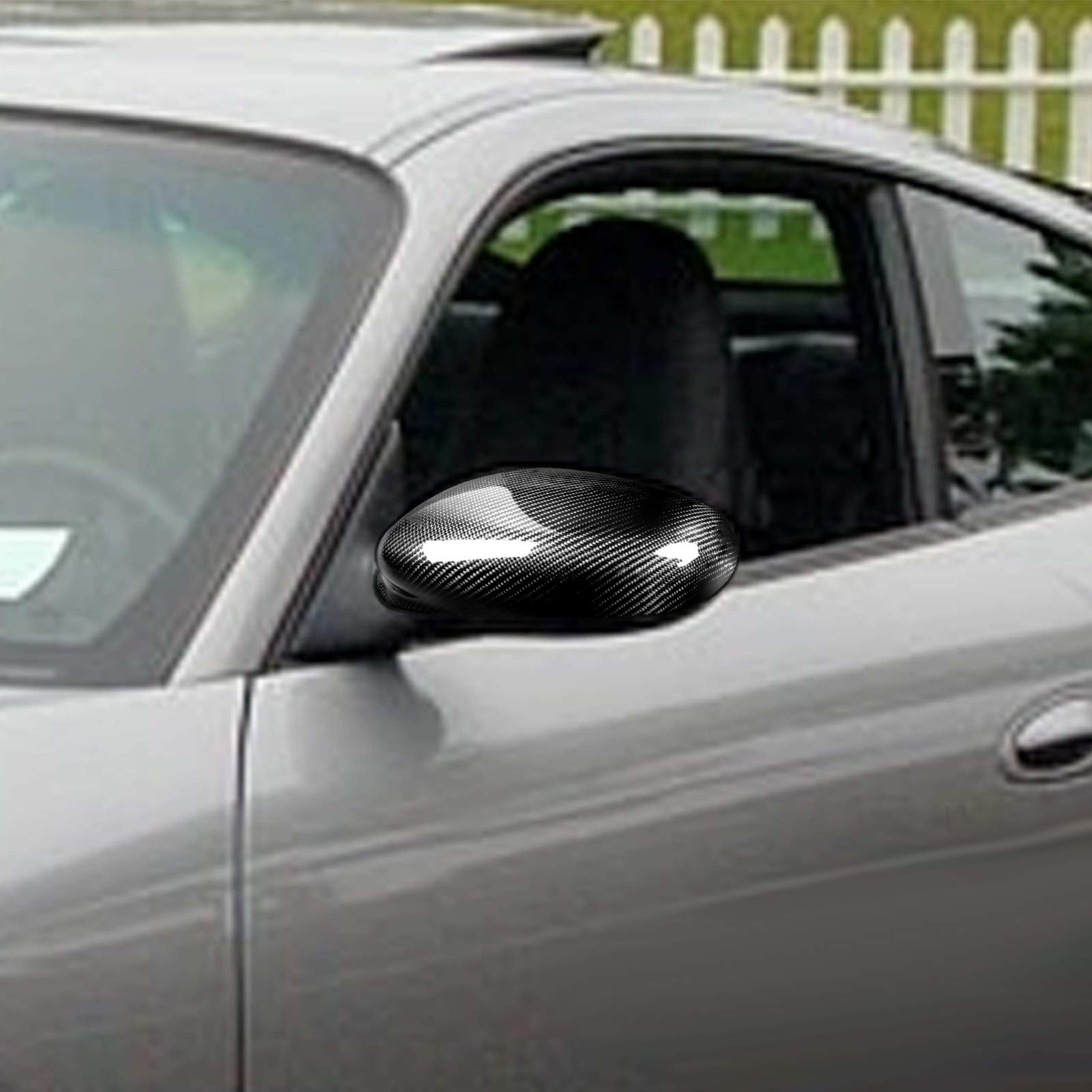 Carbon Fiber Rearview Mirror Covers (2pcs) - Perfect Fit for Porsche Carrera, Cayman, 996, 911 & 986 Models - Enhances Style & Protection for Daily Driving & Car Shows