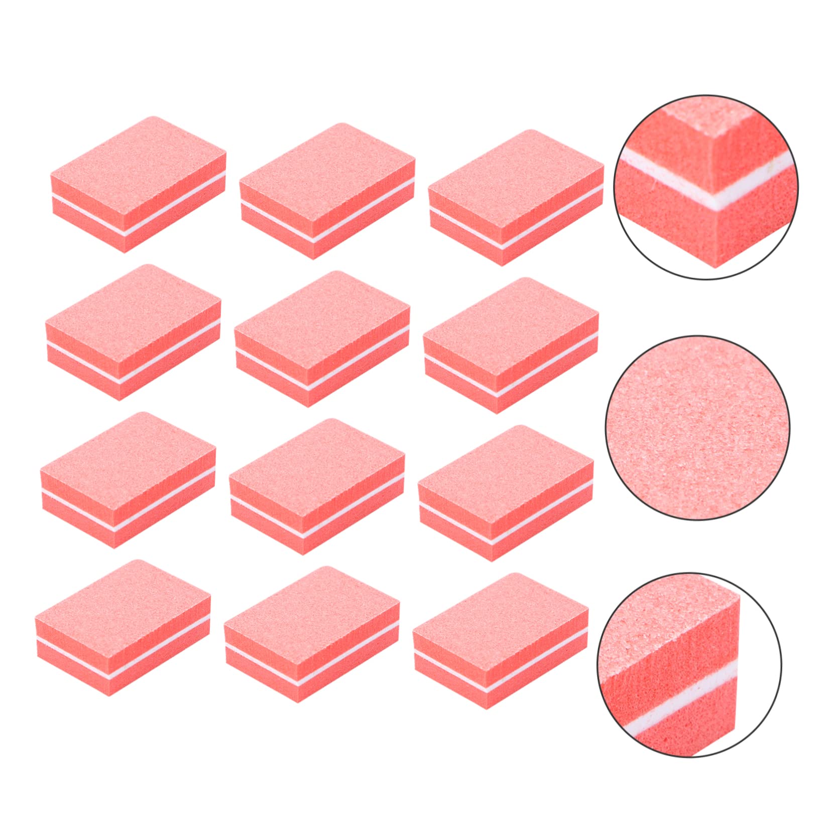 FOMIYES 40pcs Nail File Buffers & Sponge Nail Files - Professional Nail Polish Squares & Repair Tools for Natural & Artificial Nails - Portable Manicure Kit for Home, Salon & Travel Use