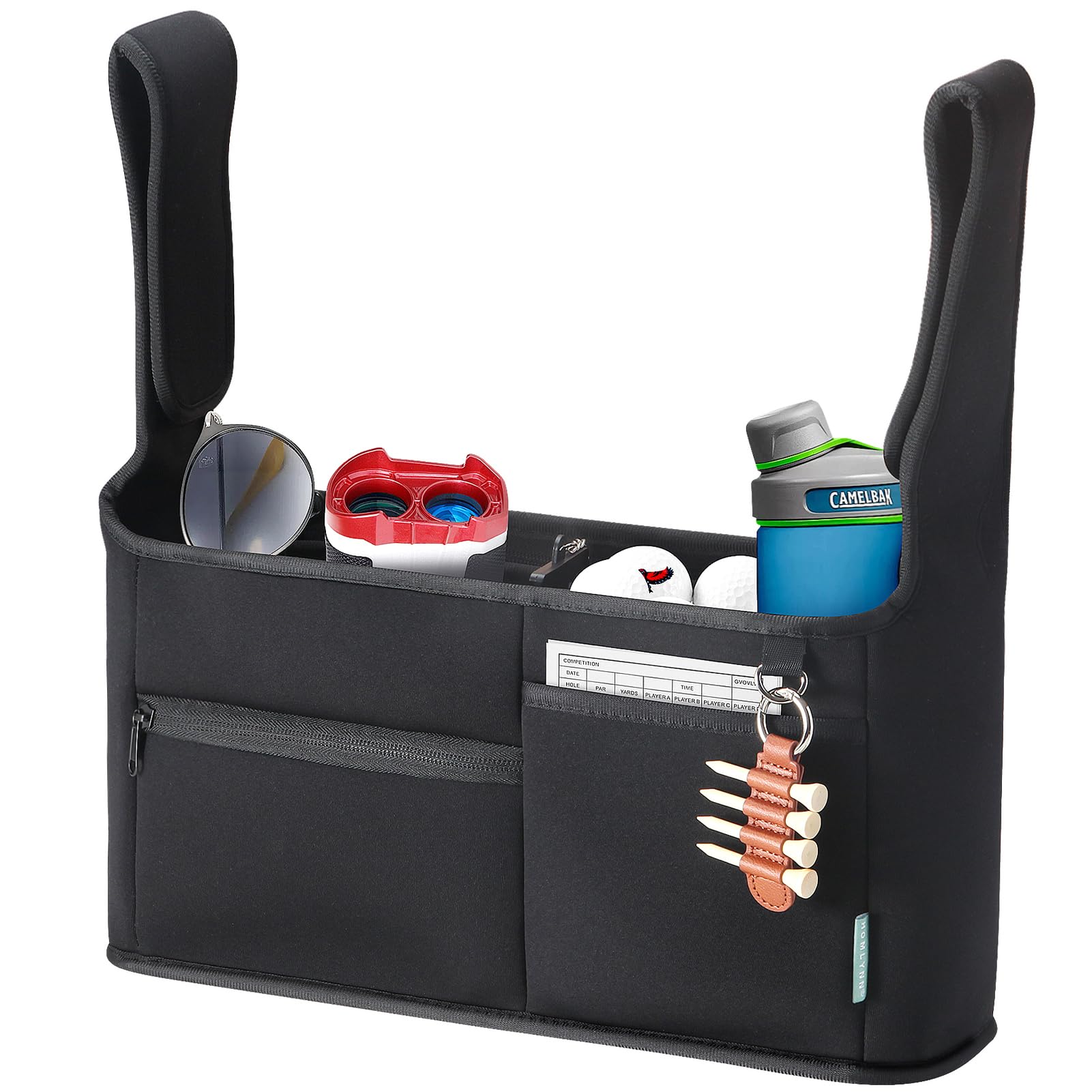 Premium Golf Push Cart Bag - Lightweight & Durable Golf Organizer with Comfortable Handles - Perfect for Golf Course, Driving Range & Travel Storage